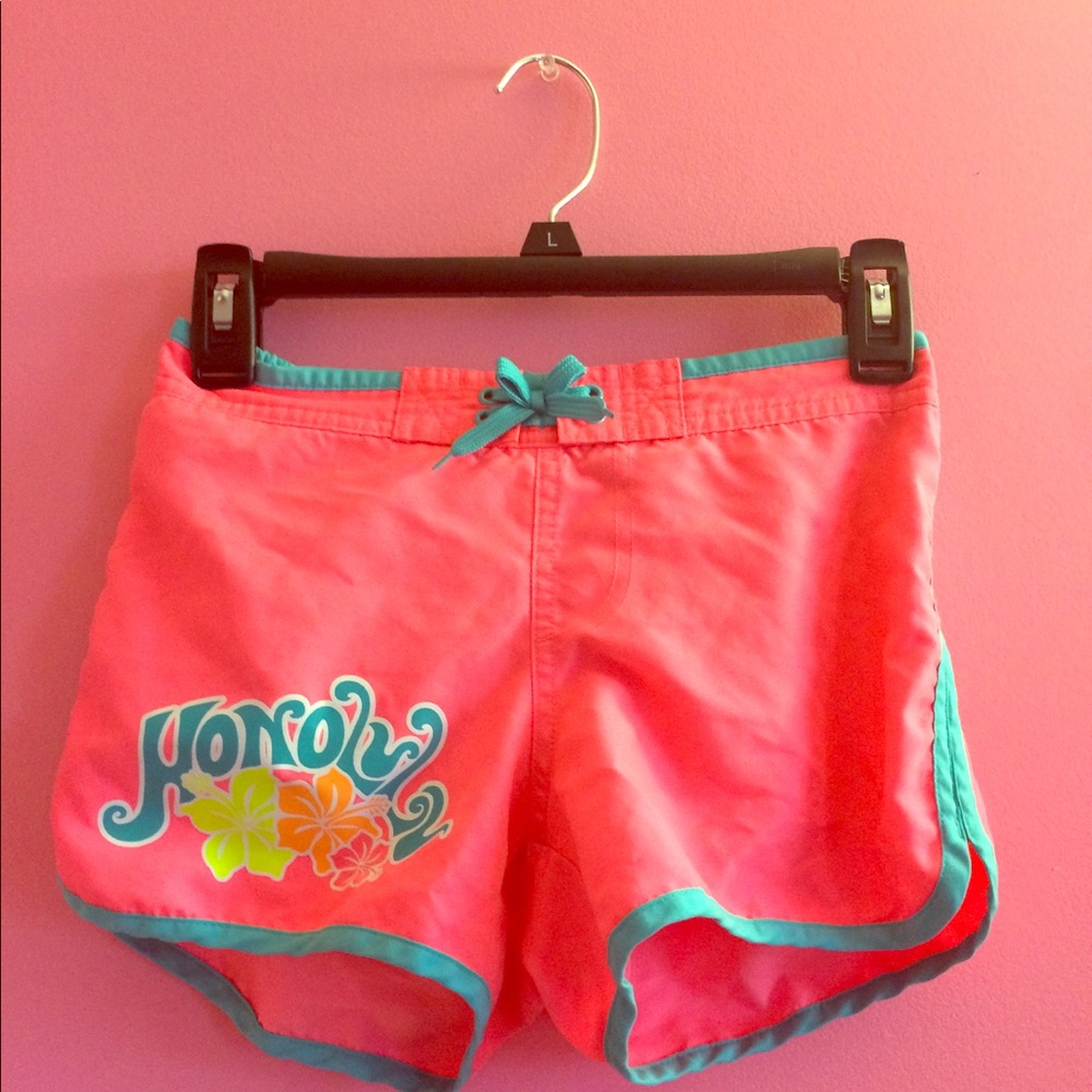 Hot pink shorts